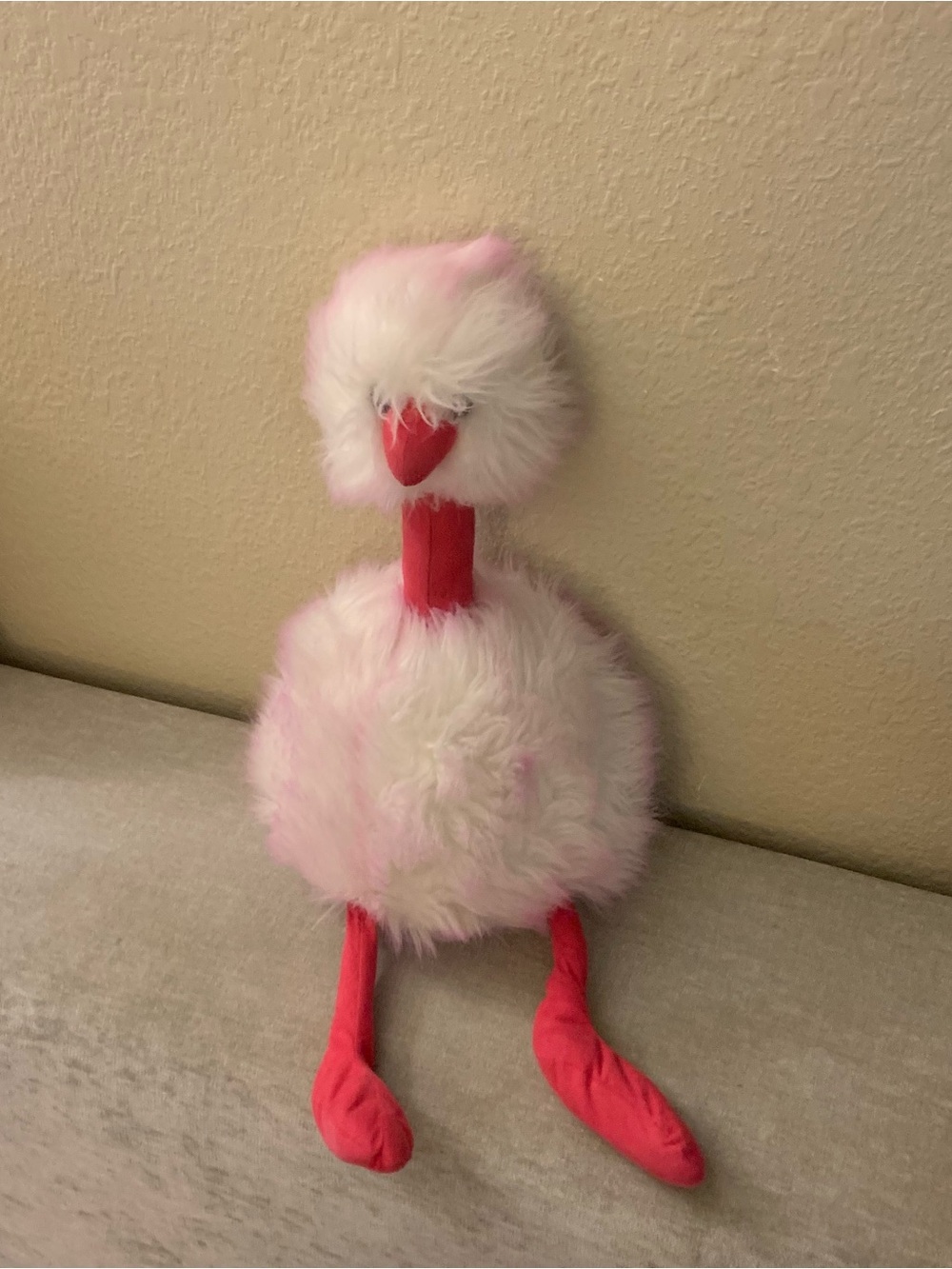 JellyCat Retired Raspberry Ripple Pom Pom Ostrich - Picture 7 of 7